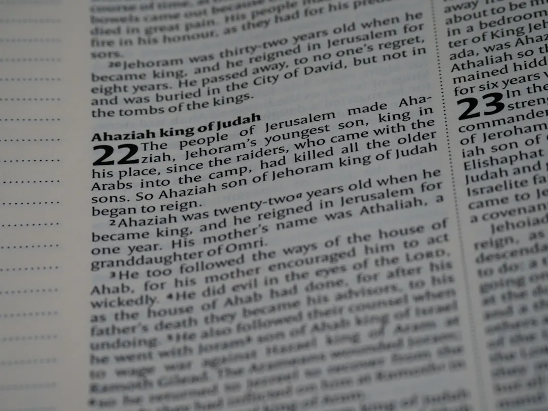 a close up of a page of a book